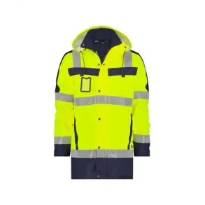 DASSY  LIMASOL (500132) PARKA MED HJ SYNLIGHED gul og bl