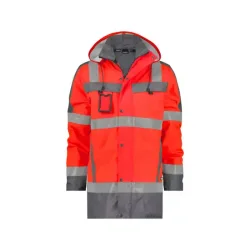 DASSY  LIMASOL (500132) PARKA MED HJ SYNLIGHED rd og gr