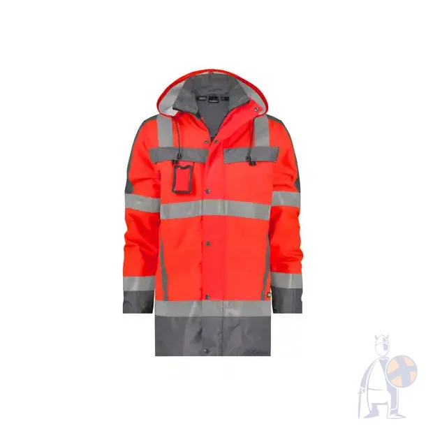 DASSY � LIMASOL (500132) PARKA MED H�J SYNLIGHED r�d og gr�