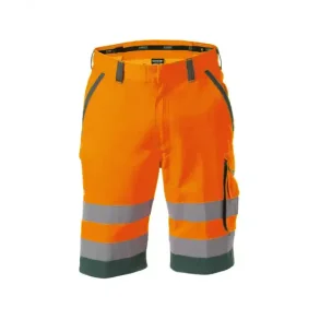 DASSY  LUCCA (250059) ARBEJDSSHORTS MED HJ SYNLIGHED orange og grn 