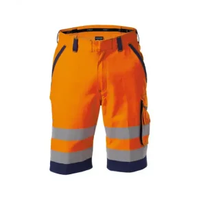 DASSY  LUCCA (250059) ARBEJDSSHORTS MED HJ SYNLIGHED orange og bl