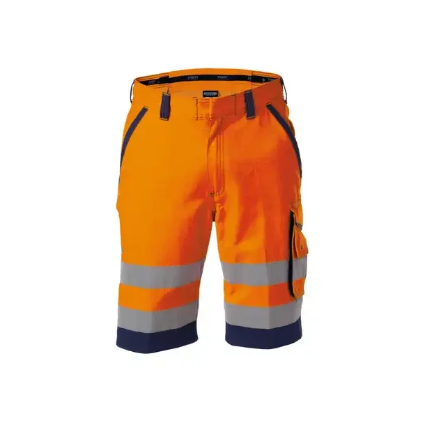 DASSY ® LUCCA (250059) ARBEJDSSHORTS MED HØJ SYNLIGHED orange og blå