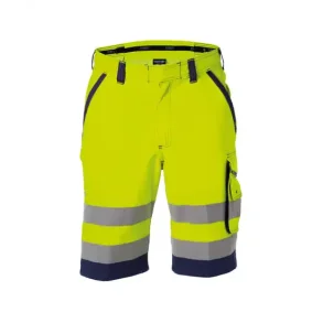 DASSY  LUCCA (250059) ARBEJDSSHORTS MED HJ SYNLIGHED gul og bl