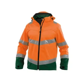 DASSY  MALAGA (300329) SOFTSHELLJAKKE MED HJ SYNLIGHED orange  og  grn 