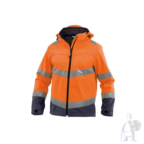 DASSY � MALAGA (300329) SOFTSHELLJAKKE MED H�J SYNLIGHED orange og  bl� 