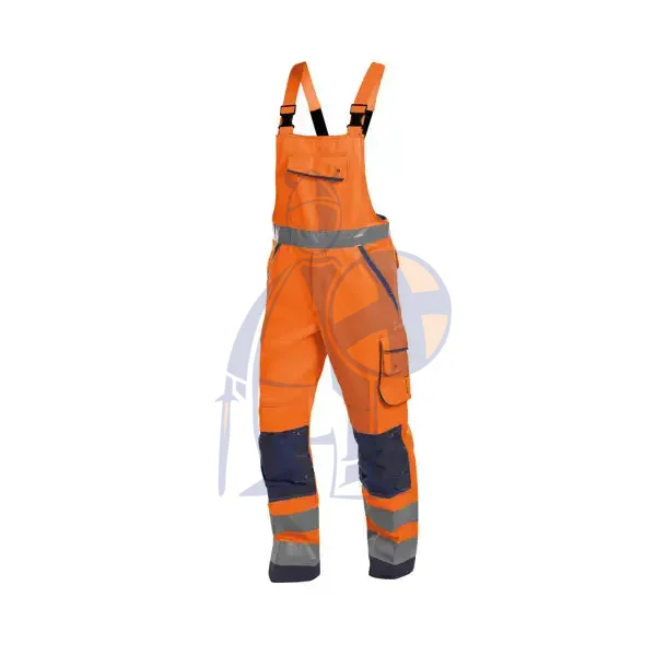 DASSY � MALMEDY (400156) OVERALL MED H�J SYNLIGHED MED KN�LOMMER orange og bl�