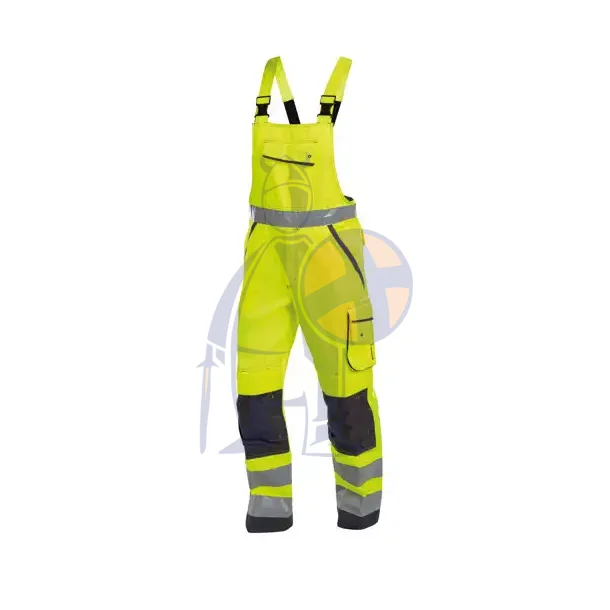 DASSY � MALMEDY (400156) OVERALL MED H�J SYNLIGHED MED KN�LOMMER gul og gr� 