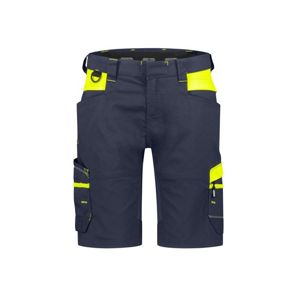 250110 Dassy Manilla dame arbejdsshorts sort - flour gul