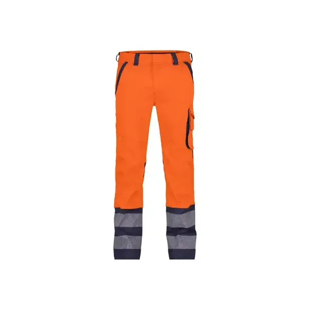 DASSY ® MINNESOTA (201076) STRÆKBARE ARBEJDSBUKSER MED HØJ SYNLIGHED orange og blå 