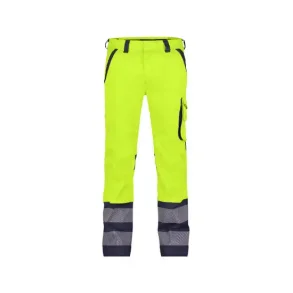 DASSY  MINNESOTA (201076) STRKBARE ARBEJDSBUKSER MED HJ SYNLIGHED  gul og bl 