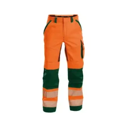 DASSY  ODESSA (200984) SOMMER BUKSER MED HJ SYNLIGHED MED KNLOMMER orange og grn 