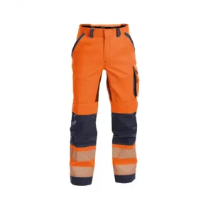 DASSY  ODESSA (200984) SOMMER BUKSER MED HJ SYNLIGHED MED KNLOMMER orange og bl