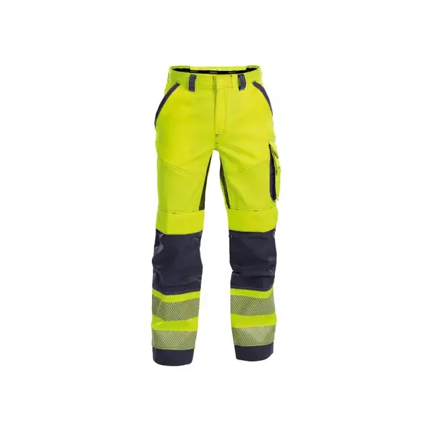 DASSY  ODESSA (200984) SOMMER BUKSER MED HJ SYNLIGHED MED KNLOMMER gul og bl