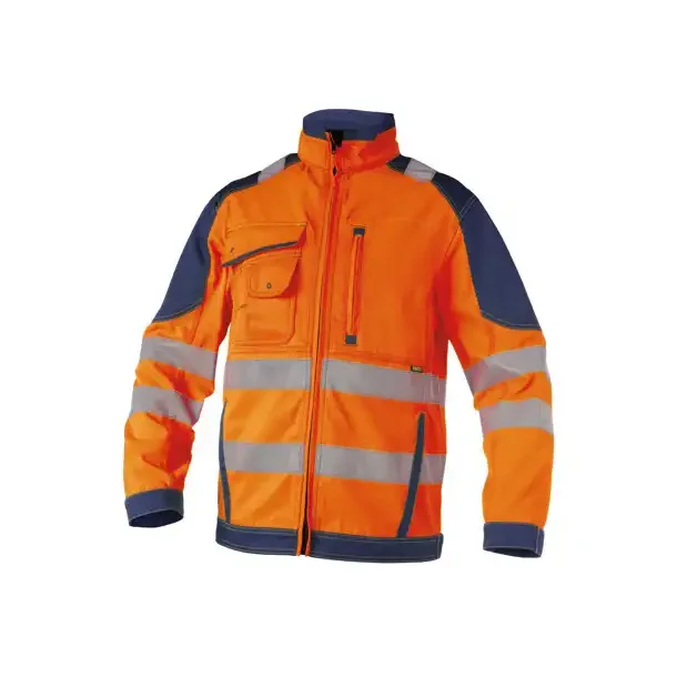 DASSY ® ORLANDO (300367) ARBEJDSJAKKE MED HØJ SYNLIGHED orange og blå 