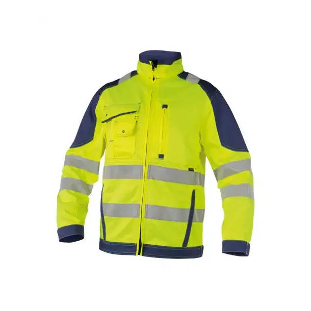 DASSY ® ORLANDO (300367) ARBEJDSJAKKE MED HØJ SYNLIGHED gul og blå