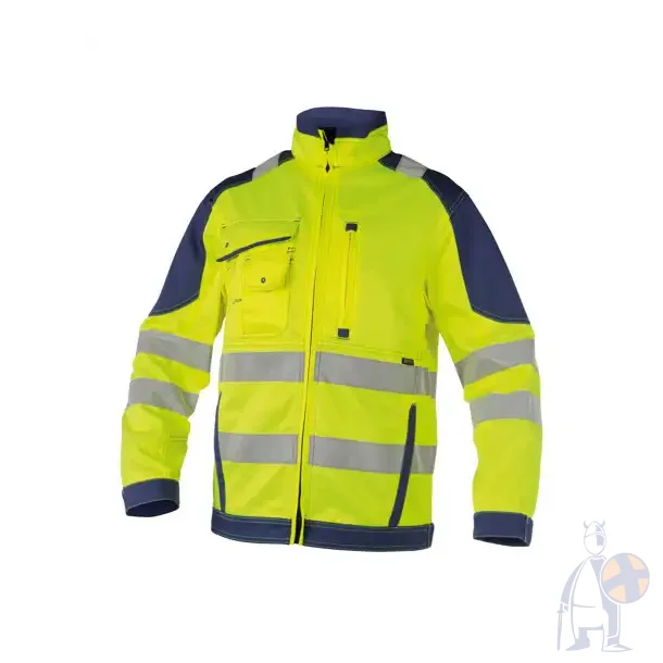 DASSY � ORLANDO (300367) ARBEJDSJAKKE MED H�J SYNLIGHED gul og bl�