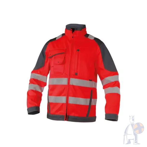 DASSY � ORLANDO (300367) ARBEJDSJAKKE MED H�J SYNLIGHED r�d