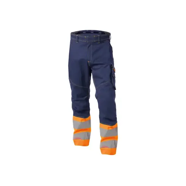 DASSY  PHOENIX (200810) ARBEJDSBUKSER MED HJ SYNLIGHED bl og orange