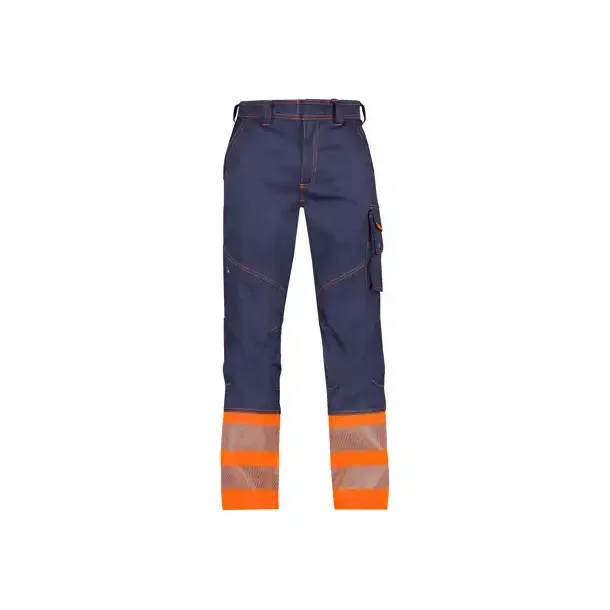 DASSY ® PRINCETON (201060) STRÆKBARE ARBEJDSBUKSER MED HØJ SYNLIGHED blå og orange