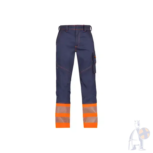 DASSY � PRINCETON (201060) STR�KBARE ARBEJDSBUKSER MED H�J SYNLIGHED bl� og orange