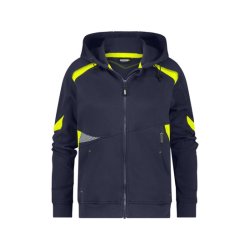 300548 Dassy Santos dame sweatshirts med htte midnatsbl - flour gul