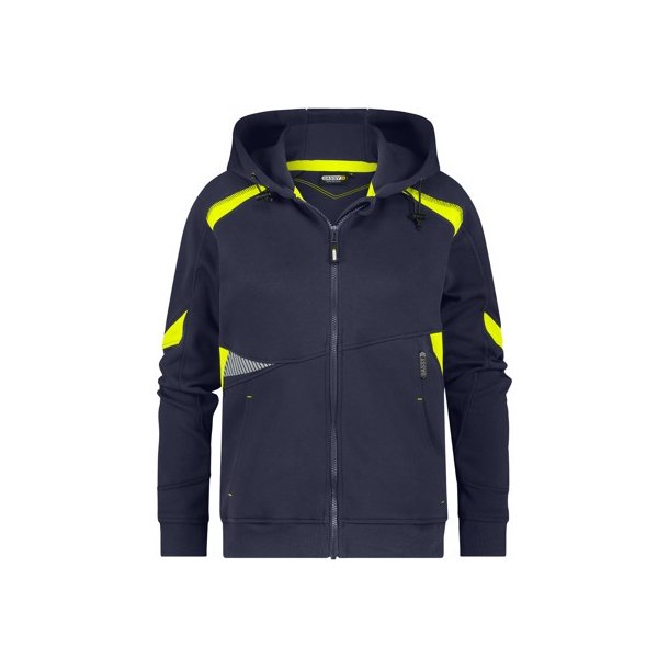 300548 Dassy Santos dame sweatshirts med htte midnatsbl - flour gul