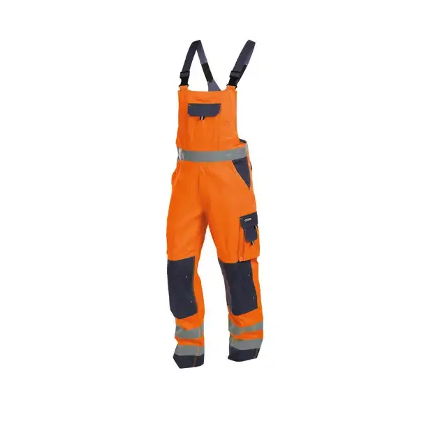Dassy® Toulouse high visibility overalls med knælommer, grå og orange