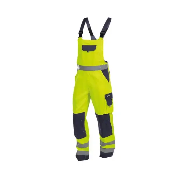 Dassy® Toulouse high visibility overalls med knælommer, sort og gul