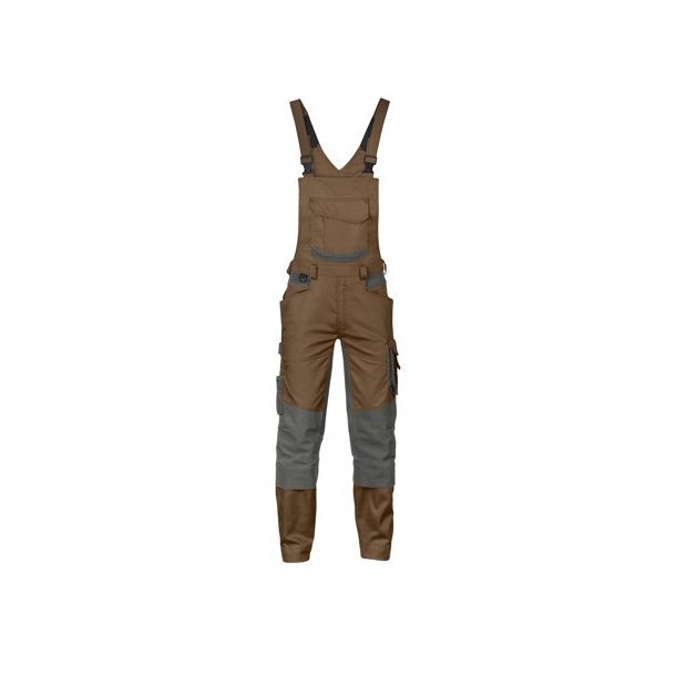 400163 Dassy ® Tronix overalls med stretch og knælommer Claybrun grå