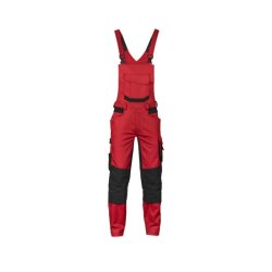 400163 Dassy  Tronix overalls med stretch og knlommer Rd sort