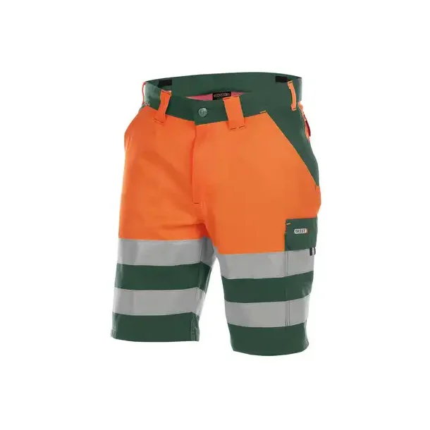 DASSY ® VENNA (250030) ARBEJDSSHORTS MED HØJ SYNLIGHED orange og grøn