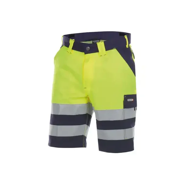 DASSY ® VENNA (250030) ARBEJDSSHORTS MED HØJ SYNLIGHED  gul og blå 