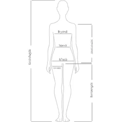 1681 Damekittel 1/1 rme