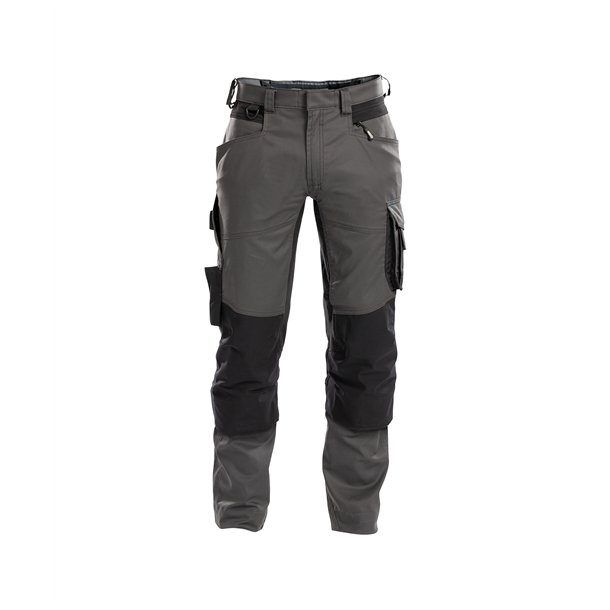 Dassy ® Dynax arbejdsbukser med stretch og knælommer grå/sort