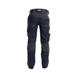 Dassy  Dynax arbejdsbukser med stretch og knlommer midnatsbl/gr