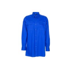 0407 Twill Skjorte langrmet, Mellem bl