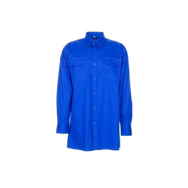 0407 Twill Skjorte langrmet, Mellem bl