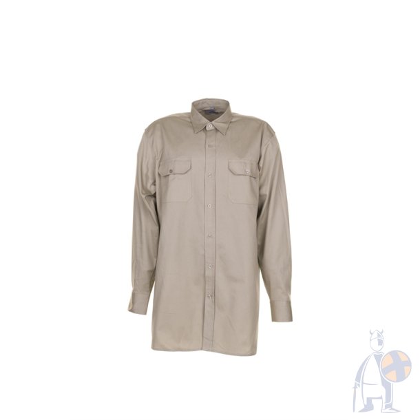 0409 Twill Skjorte lang�rmet, Kahki