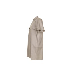 0412 Twill skjorte kortrmet, Kahki