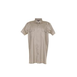 0412 Twill skjorte kortrmet, Kahki