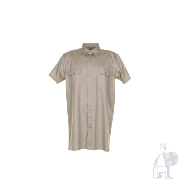 0412 Twill skjorte kort�rmet, Kahki