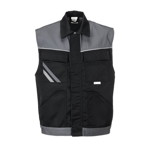 2713 Arbejds vest - Sort/slate/zink