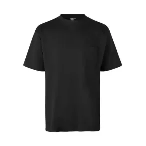 ID t-time t-shirt med brystlomme 0550 sort