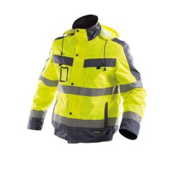 Dassy Lima high visibility vinterjakke, gul og bl