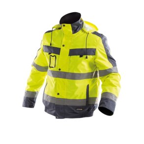 Dassy Lima high visibility vinterjakke, gul og bl