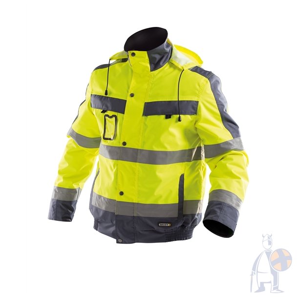 Dassy� Lima high visibility vinterjakke, gul og bl�