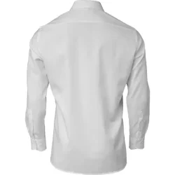 Mens Shirt Modern Fit Long Sleeve - hvid