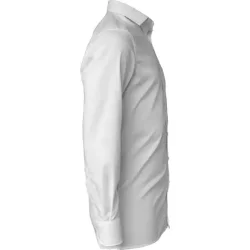 Mens Shirt Modern Fit Long Sleeve - hvid