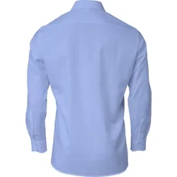 Mens Shirt Comfort Fit Long Sleeve - hvid