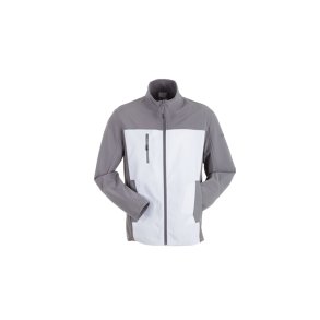 6508 Planam Norit Hybridjakke til mnd, hvid/zink